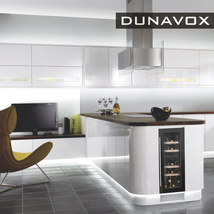 Встраиваемый винный шкаф Dunavox DAU-17.58DB, цвет черный - фото 2