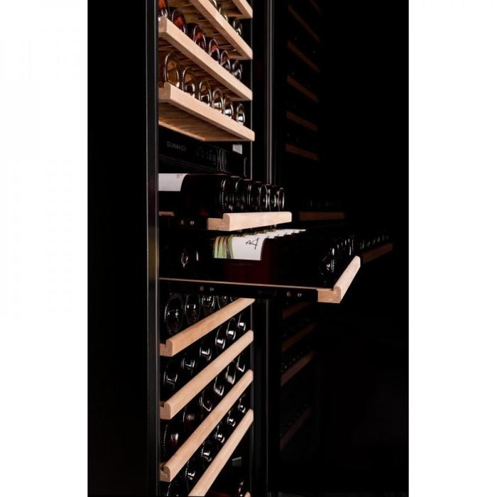 Встраиваемый винный шкаф 101-200 бутылок Dunavox DX-166.428DBK, цвет черный - фото 6