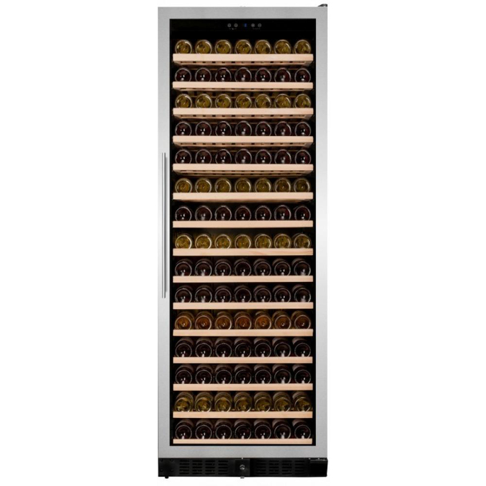 Встраиваемый винный шкаф 101-200 бутылок Dunavox DX-194.490SSK, цвет черный - фото 1