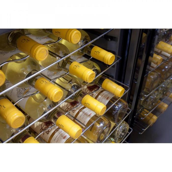Отдельностоящий винный шкаф 22-50 бутылок Dunavox DX-28.65C, цвет черный - фото 5