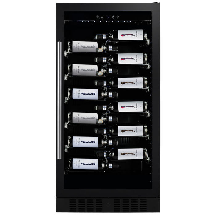 Встраиваемый винный шкаф 51-100 бутылок Dunavox DX-70.258B, цвет черный