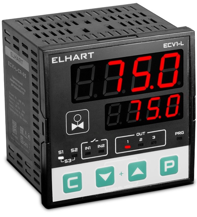 Терморегулятор ELHART ECV1-L-CR-RS датчик температуры elhart tre c01 pt100 b3 d5 l20 1 5m a