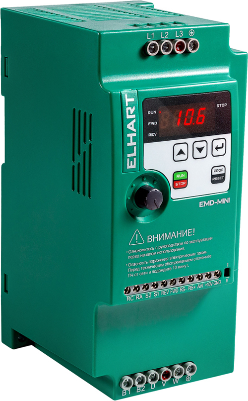 

Частотный ELHART, Зеленый, ELHART EMD-MINI – 022 A