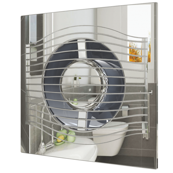 цена Вытяжка для ванной диаметр 100 мм DiCiTi SLIM 4C Chrome