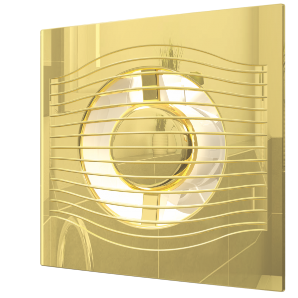 Вытяжка для ванной диаметр 100 мм DiCiTi SLIM 4C Gold