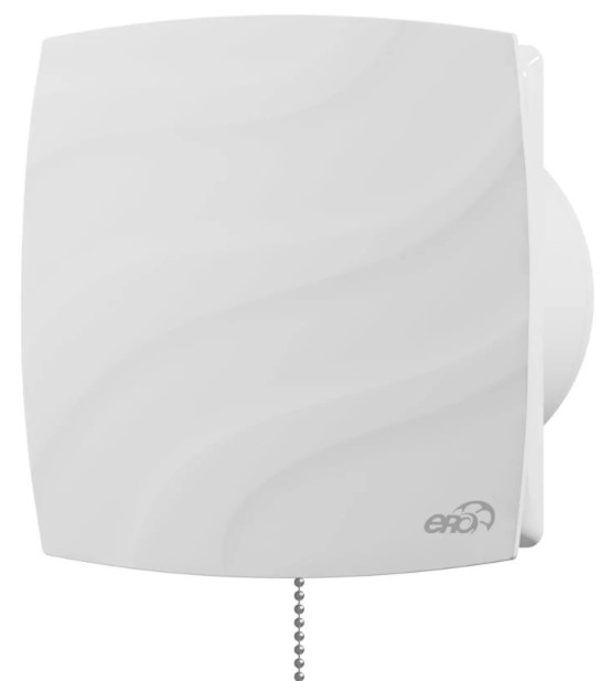 Вытяжка для ванной диаметр 100 мм ERA WAVE 100C-02, цвет белый