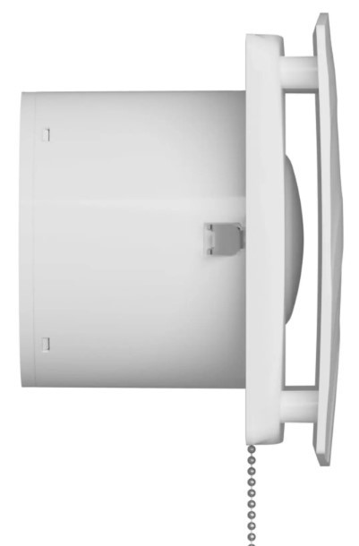 Вытяжка для ванной диаметр 120 мм ERA WAVE 120-02, цвет белый - фото 3