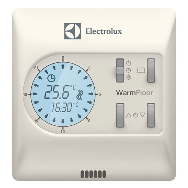 терморегулятор для теплого пола теплолюкс 515 электронный белый Терморегулятор для теплого пола Electrolux