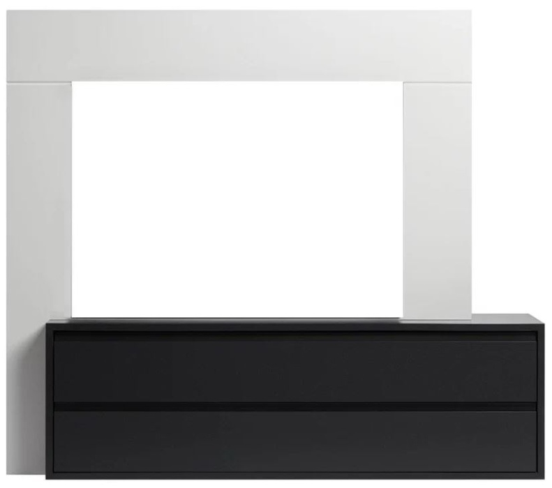 Классический портал для камина Electrolux Firelight Combi 30 белый, черный, цвет белый/черный