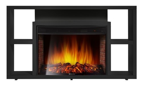 Электрокамин с широким очагом 2D Electrolux EFP/P-3320RLS с порталом Firelight Multimedia 30 черный