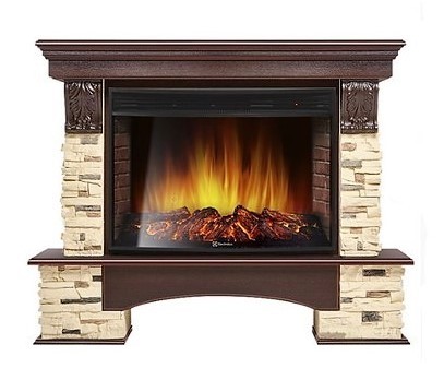 

Электрокамин с широким очагом 2D Electrolux, Тёмный дуб, Electrolux Pietra 30 U камень сланец натуральный, темный дуб с очагом 33 дюйма (EFP/P - 3320RLS)