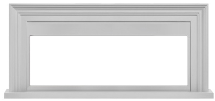 Классический портал для камина Electrolux Stretto Long белый - фото 1