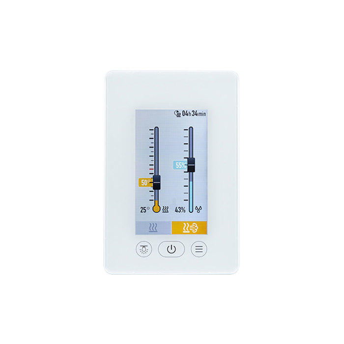 Пульт управления FASEL Touchline 5400 DESIGN TOUCH (управление температурой/влажностью/инфра, Белый) FASEL Touchline 5400 DESIGN TOUCH (управление температурой/влажностью/инфра, Белый) - фото 2