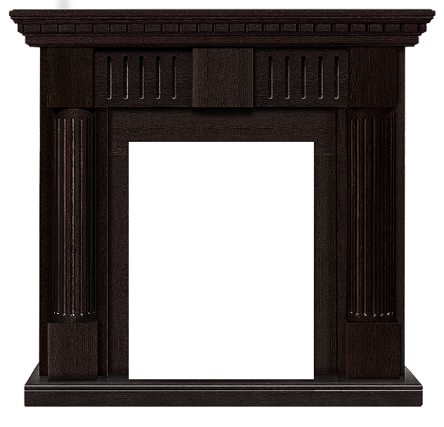 Классический портал для камина Firelight Colonna Classic шпон венге классический портал для камина firelight torre classic белый венге
