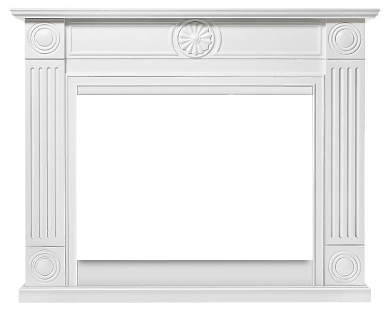 Деревянный портал для камина Electrolux Frame 25 белый - фото 1