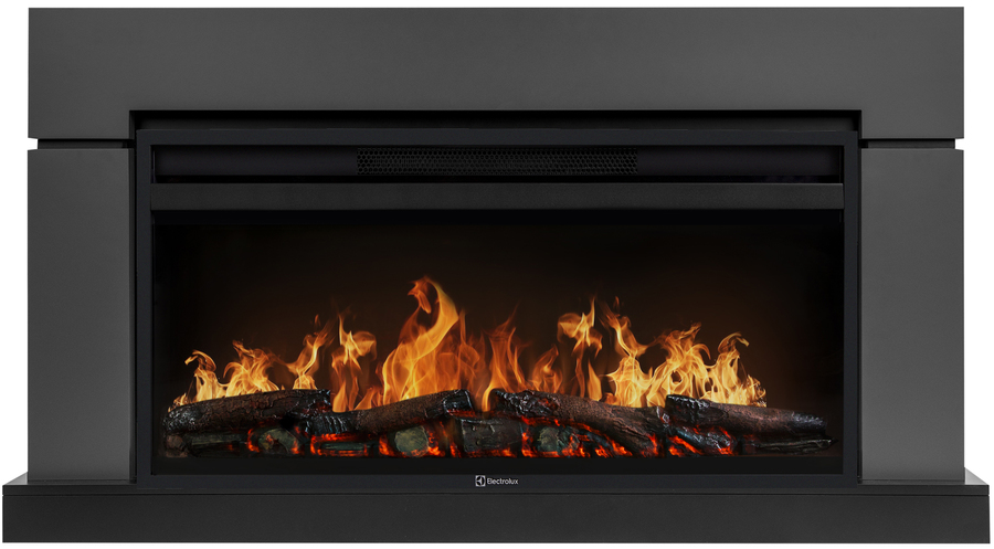 

Электрокамин с широким очагом 2D Electrolux, Графит, Electrolux EFP/P-3620LS с порталом Firelight Lindos 36, графит