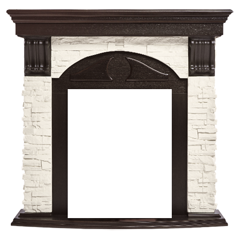 Классический портал для камина Firelight Torre Classic Белый/Венге широкий портал firelight forte 30s белый венге