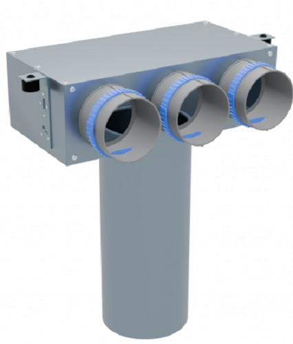 

Пленум вентиляционный потолочный Flexag, Flexag FL-PCP-125/90x3