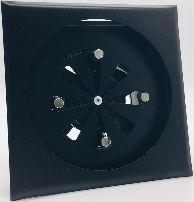 Вытяжка для ванной диаметр 100 мм FoZa FZ-100 black, цвет черный