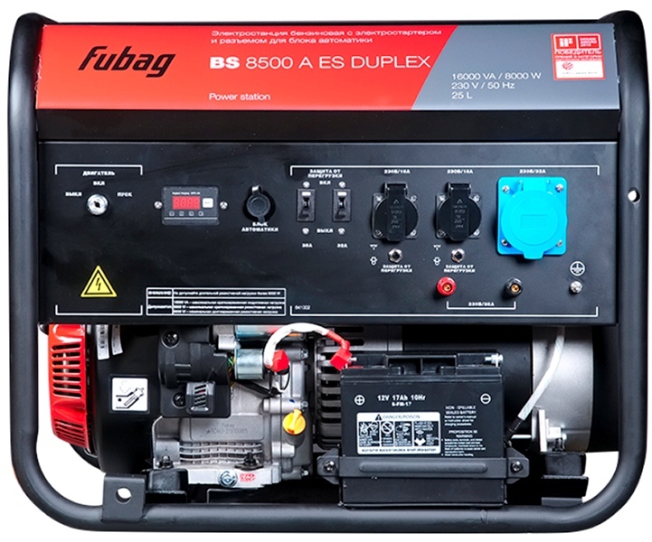 Бензиновый Fubag BS 7500 A ES DUPLEX gavr 12a avr automatic voltage regulator for brushless generator