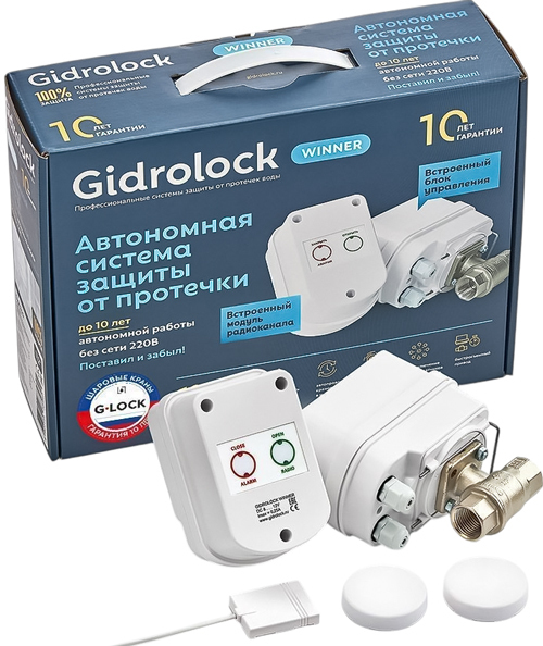 

Комплект Gidrolock, Gidrolock WINNER RADIO Wi-Fi TIEMME 1/2