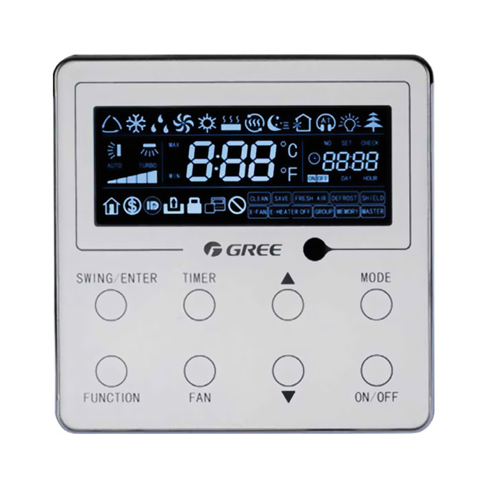 Настенный контроллер Gree XE70-17/E(M) термостат для фанкойлов канального типа kitano kp kjr 18b e