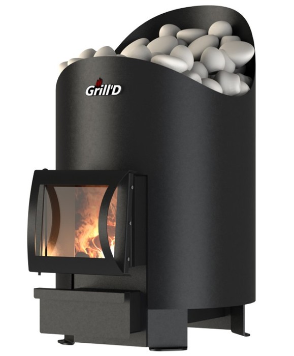 Дровяная печь 15 кВт Grill'D гриль коптильня прямоугольной формы 45х45 см ask18 green glade