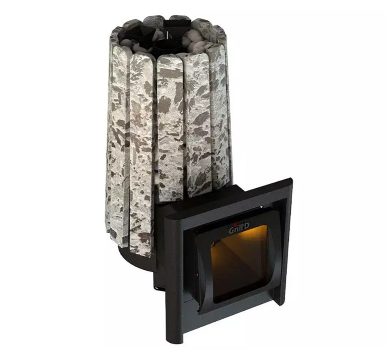 Дровяная печь 25 кВт Grill'D модуль шашлычный grillux для suomi grill fireplace 58х41х13