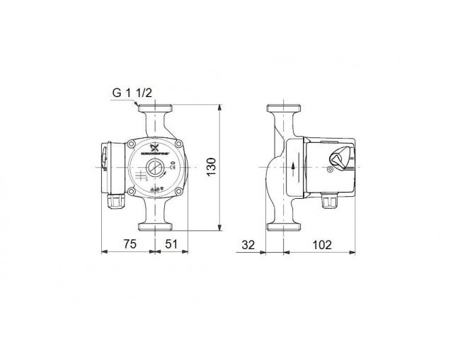 Циркуляционный насос Grundfos