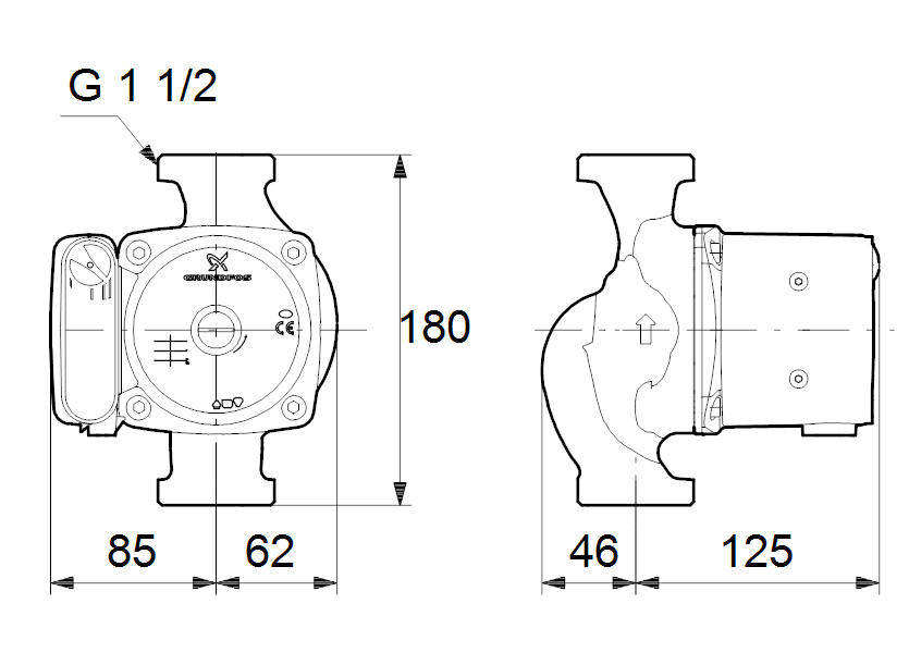 Циркуляционный насос Grundfos