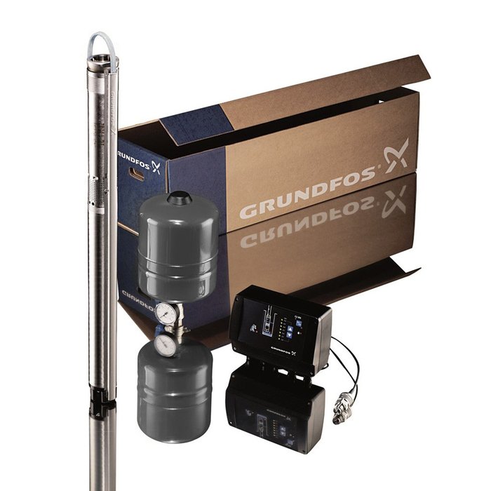 Комплект для поддержания постоянного давления Grundfos Cons.pres.pac.SQE 2-115 CU301 80m - фото 1