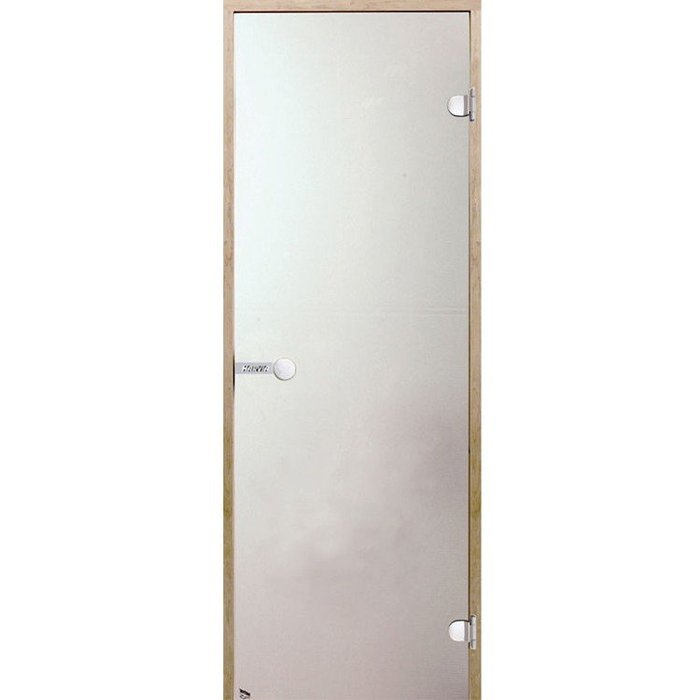 Двери стеклянные HARVIA 9/19 коробка ольха, сатин D91905L, цвет серый