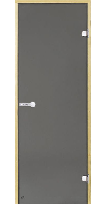 Двери стеклянные HARVIA 9/19 коробка сосна, серая D91902M, цвет серый
