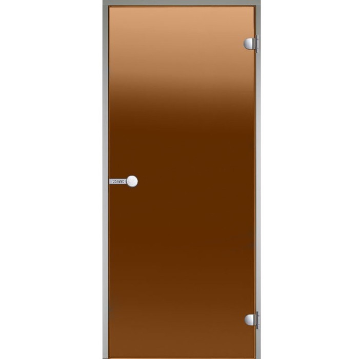 Двери стеклянные HARVIA 9/21 коробка алюминий, стекло бронза DA92101, цвет бронзовый