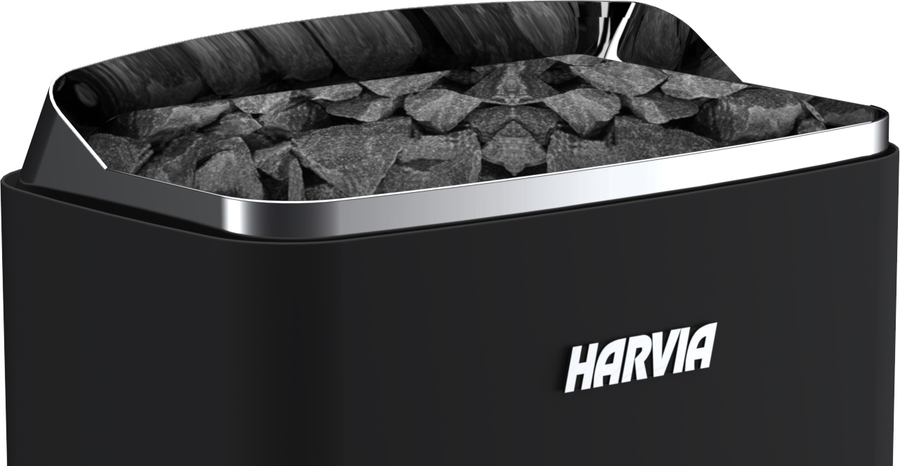 Электрическая печь 5 кВт HARVIA SteelTop M45 Black, цвет черный - фото 2