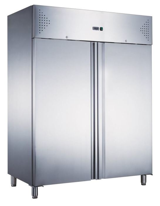 Морозильный шкаф HURAKAN HKN-GX1410BT, цвет серебристый