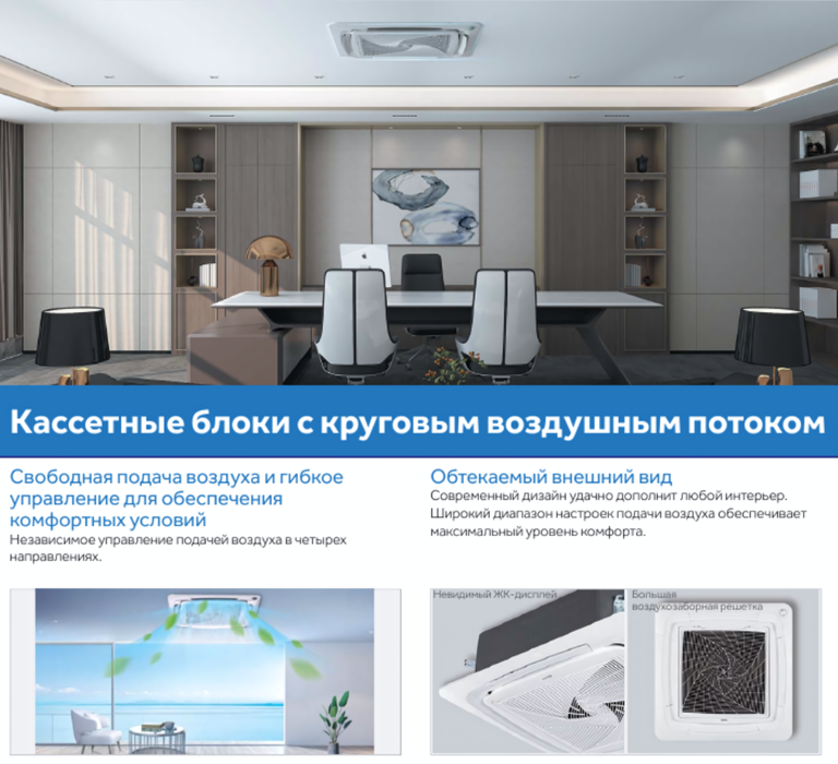 Кассетная VRF система 6-79 кВт Haier