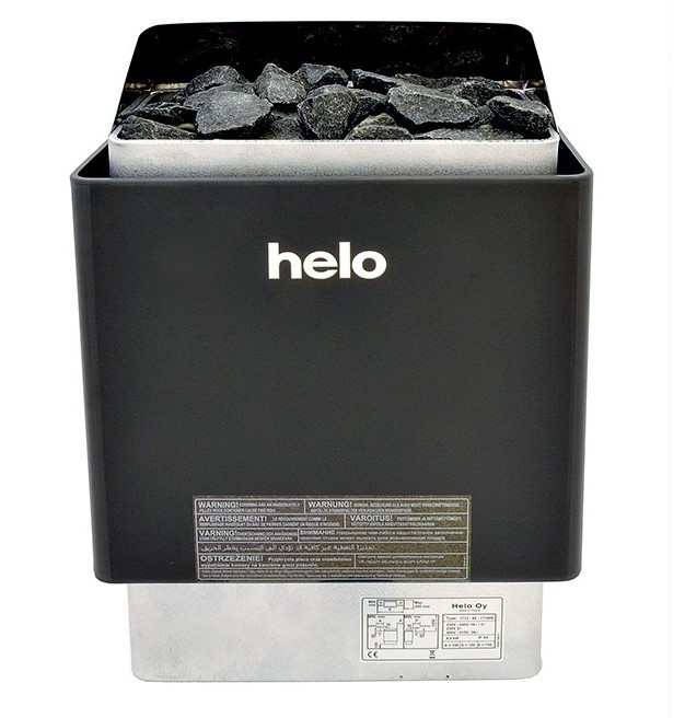 цена Электрическая печь 9 кВт Helo Cup 90 STJ (9 кВт, черный цвет)