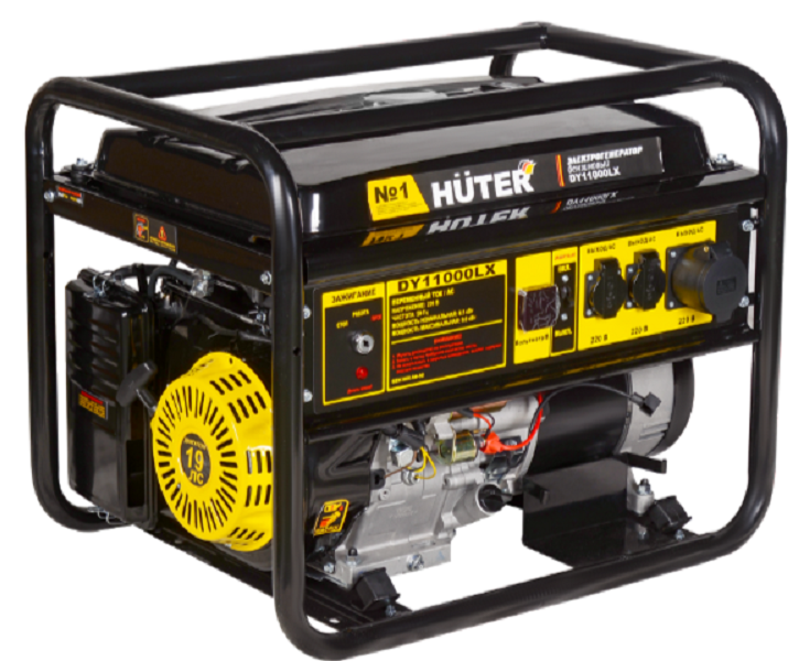Бензиновый Huter DY11000LX-электростартер электрогенератор dy11000lx электростартер huter