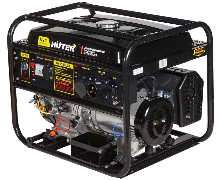 Бензиновый Huter DY6500LXA (с АВР) электрогенератор huter dy6500lxa с авр