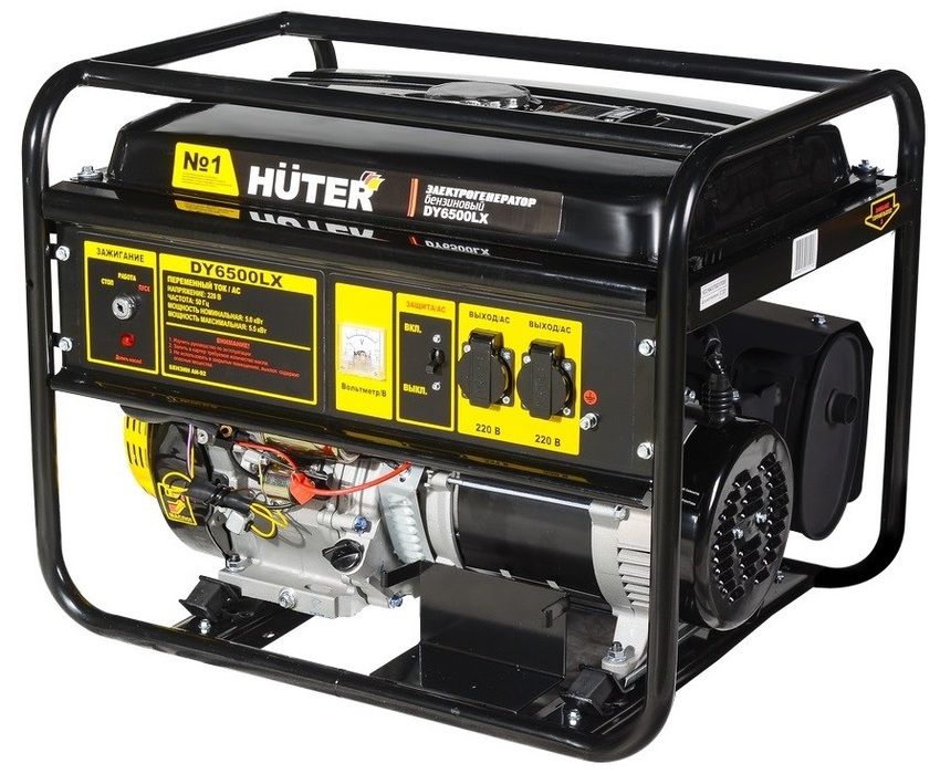 Бензиновый Huter DY6500LX-электростартер