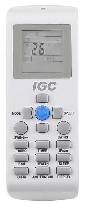 Настенный кондиционер IGC RAS-V12MBL/RAC-V12MBL, цвет белый IGC RAS-V12MBL/RAC-V12MBL - фото 2