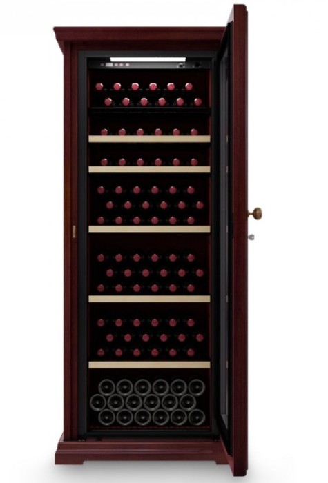 Отдельностоящий винный шкаф 101-200 бутылок IP Industrie CEXK 401 CU, цвет красный - фото 4