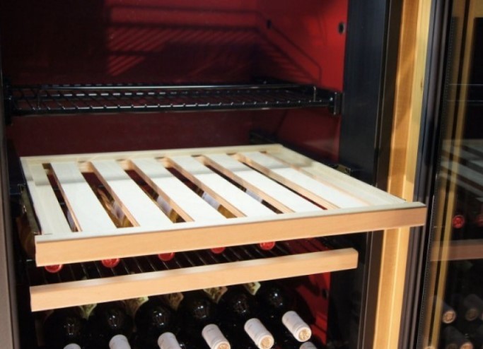 Отдельностоящий винный шкаф 101-200 бутылок IP Industrie CEXK 401 CU, цвет красный - фото 7