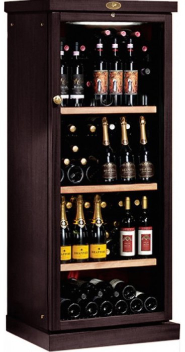 Отдельностоящий винный шкаф 101-200 бутылок IP Industrie CEXPK 401 VU, цвет коричневый