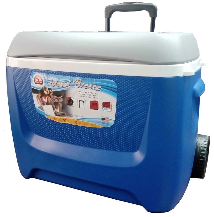 Термоконтейнер Igloo Island Breeze 60 Roller blue цена и фото