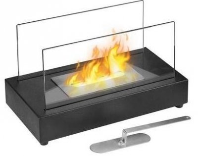 

Стеклянный биокамин InterFlame, Черный