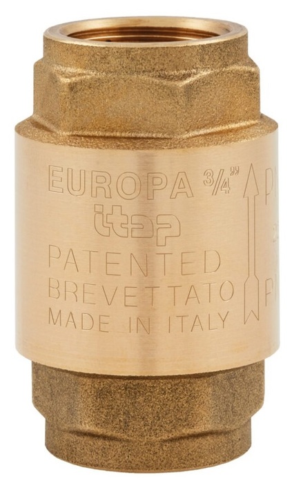 Клапан обратный Itap EUROPA 1 клапан обратный шар вн 1 av engineering ave159025