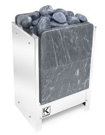 Электрическая печь 11 кВт Karina TETRA 10 талькохлорит, цвет серый - фото 2