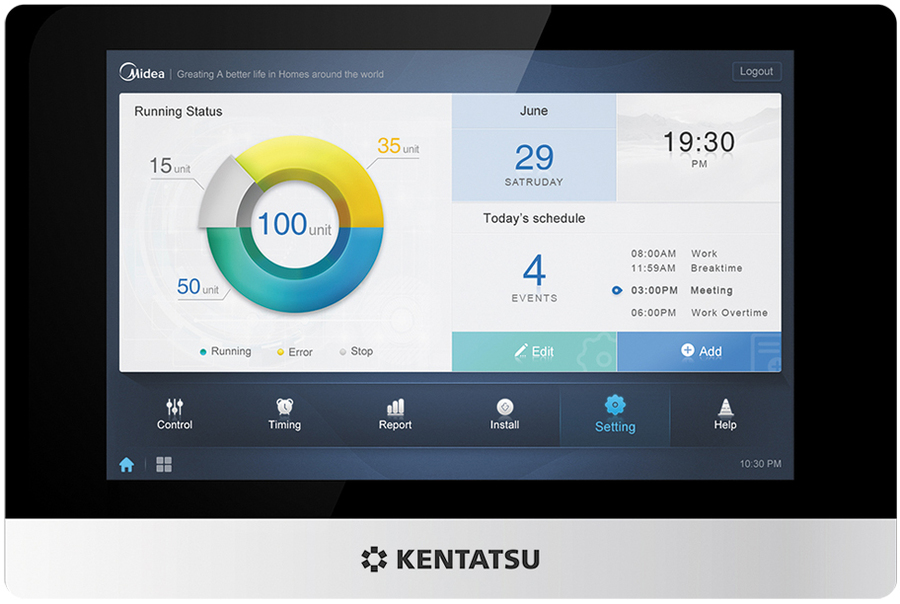 Наружный блок VRF системы 23-289 кВт Kentatsu